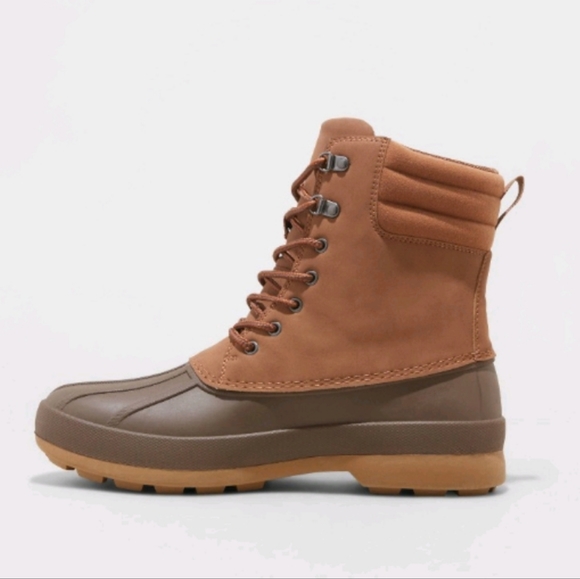 Goodfellow & Co Men's Cody Waterproof Duck Boots ~ Brown - Picture 3 of 16